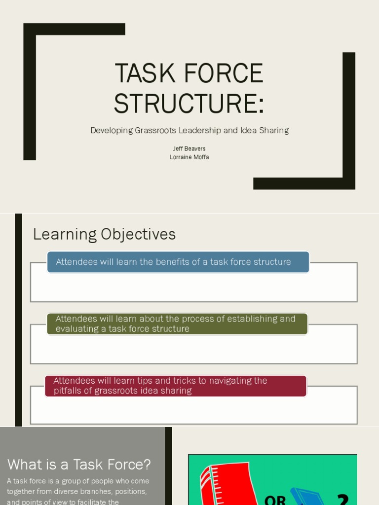 Task Force Structure | PDF | Leadership | Top Down And Bottom Up Design