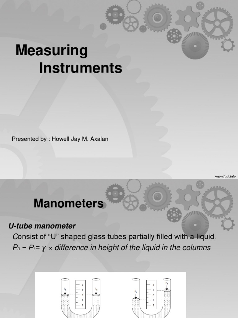 Measurements Instruments PDF Pressure Measurement Sensor