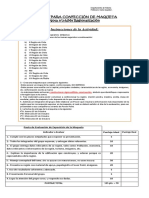 Pauta para Confección de Maqueta