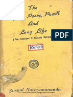 The Way To Peace Power and Long Life KRI-28 - Swami Narayananda