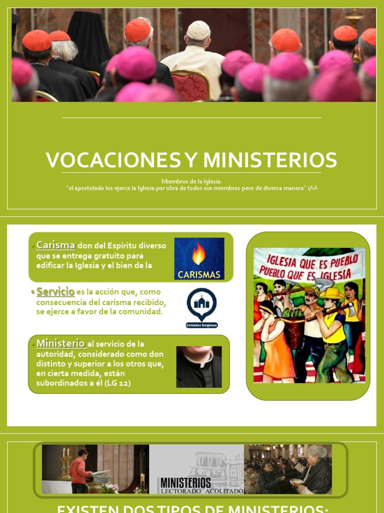 Vocaciones y Ministerios en la Iglesia | PDF | Sacerdote | Iglesia Católica