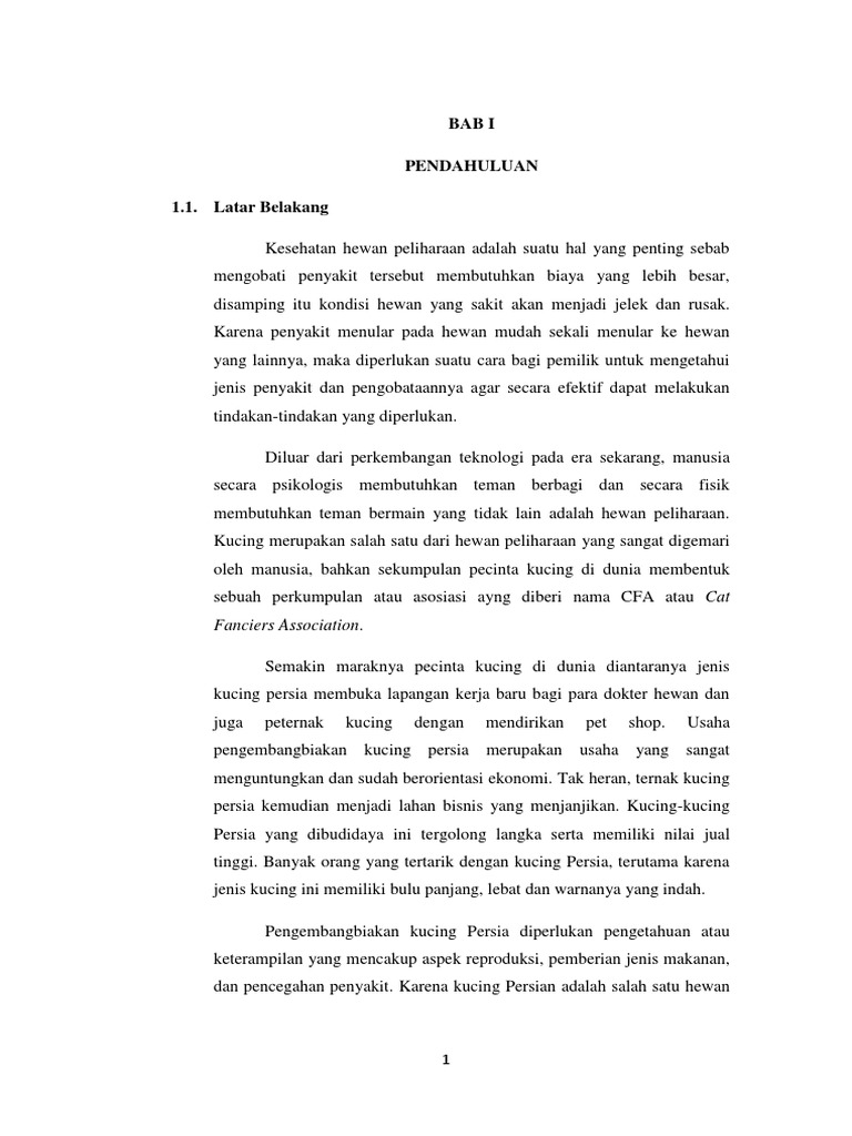 Makalah Kucing  PDF
