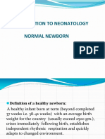 Introduction To Neonatology