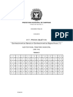 Vunesp 2019 Prefeitura de Campinas Sp Auditor Fiscal Tributario Municipal Conhecimentos Gerais e Especificos 1 Gabarito