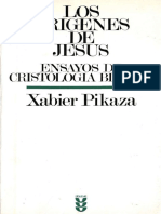 PIKAZA, Xabier (1976), Los Orígenes de Jesús. Ensayos de cristología bíblica. Salamanca, Ediciones Sigueme (c).pdf