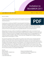 WorldMUN 2011 Invitation Letter