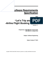 SRS For Flight Booking System