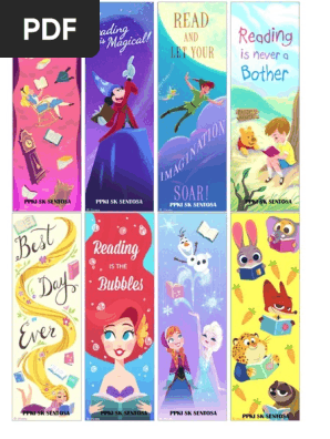 disney family printable disney bookmarks pdf