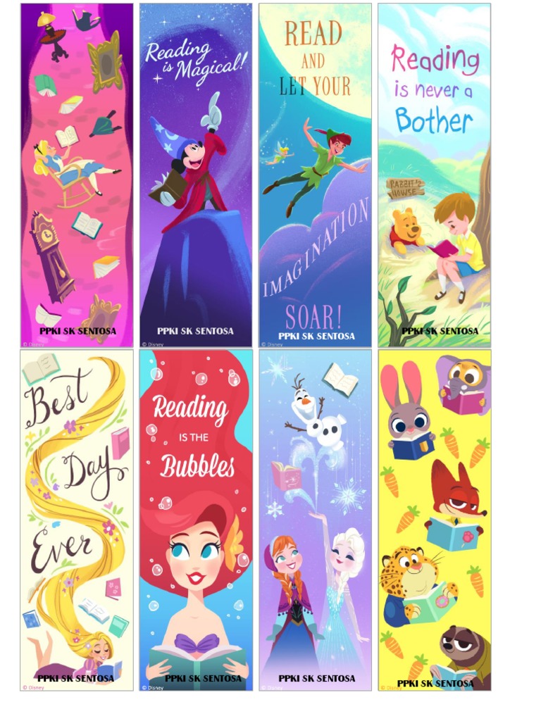 Disney Family Printable Disney Bookmarks | PDF