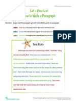 Lets Practice How To Write A Paragraph 2 PDF