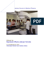 Post M. Sc. Diploma Course in Medical Physics: Department of Physics, Jadavpur University