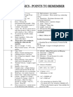 Igcse Points To Remember