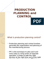 Traditipn Production Planning and Control