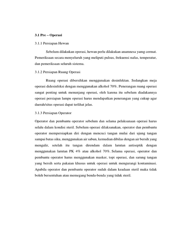 Pre Operasi Biopsi Hati | PDF