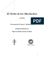 El Torito de Los Muchachos (1830) - Presentación de Jorge C. Bohdziewicz. Estudio Preliminar de Olga Fernández