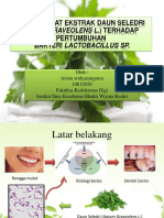 Daya Hambat Ekstrak Daun Seledri (Apium Graveolens L.) Terhadap Pertumbuhan Bakteri Lactobacillus SP