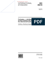 International Standard: Packaging - Labelling and Direct Product Marking With Linear Bar Code and Two-Dimensional Symbols