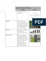Yadira Lopez - The Evolution of Life Vocabulary
