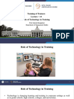 Role of Technology in Enhancing Training