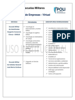 Administración de Empresas - Virtual: Convenio Con Escuelas Militares