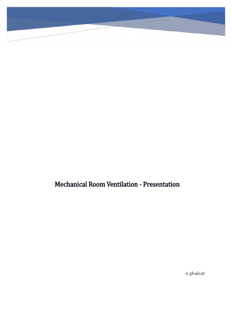 Mechanical Room Ventilation Guide | PDF | Page Layout | Graphics