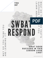 Swbat Respond: What Are You Working On?