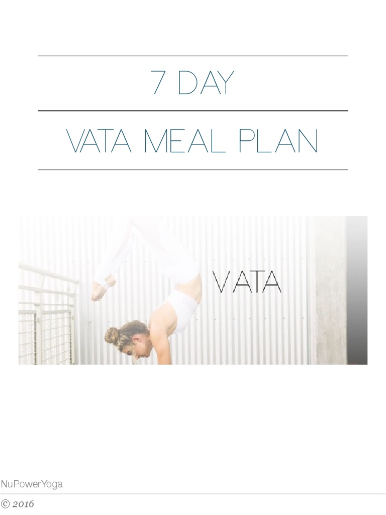 PDF Vata Food Plan PDF | PDF | Middle Eastern Cuisine | Mustard (Condiment)