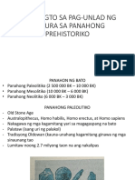 Mga Yugto Sa Pag-Unlad NG Kultura Sa Panahong