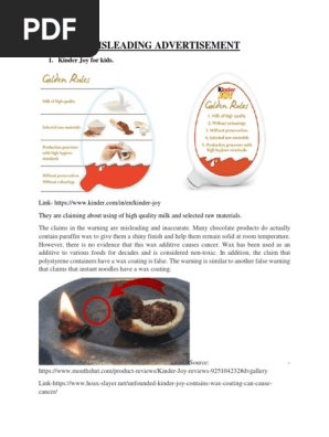 Misleading Advertisement Pdf