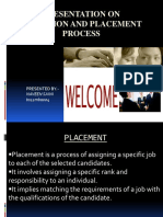 Presentation On Induction and Placement Process: Presented By