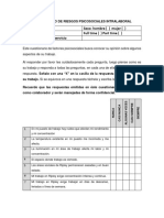 Instrumento para La Medición de Riesgos Psicosociales (Adaptado)