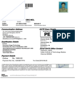 GATE 2020 Zone/Scrutiny Application Details