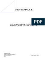 Andamios Tendo, S. L.: Plan de Montaje, de Utilizacion Y de Desmontaje Del Andamio Goya - 48