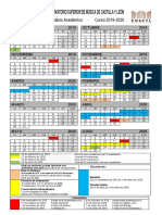 Calendario Academico 2019 2020 PDF