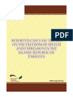 Reported Case Law Trends On The Freedom of Speech in The Islamic Republic of Pakistan English