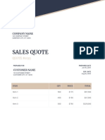 Sales Quote: Company Name