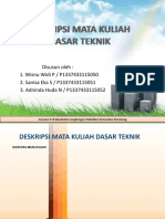 Deskripsi Mata Kuliah Dasar Teknik 3