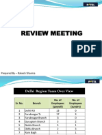 Review Meeting: Prepared by - Rakesh Sharma