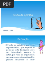 Texto de opinião