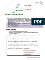 SPLDV Sistem Persamaan Linier Dua Variabel