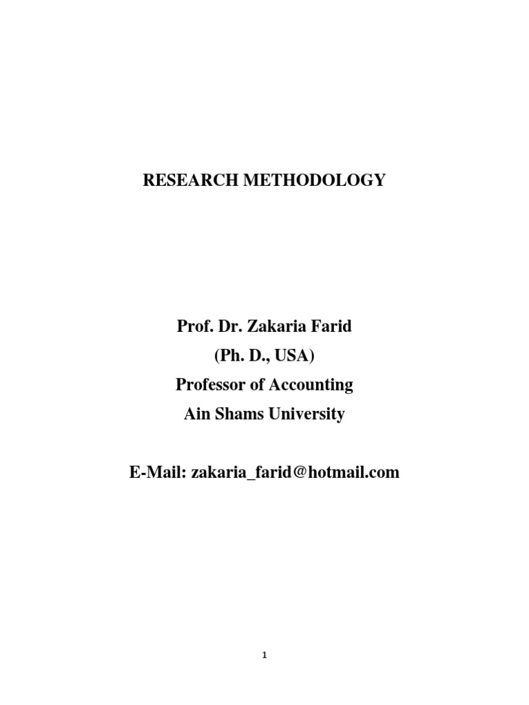 Research Methodology Overview Guide | PDF | Hypothesis | Statistical ...