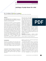 Disclosing The Physiology of Pulp Tissue For Vital Pulp Therapy