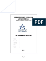 La Prueba Anticipada Monografia