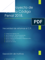 Anteproyecto de Reforma Código Penal 2018