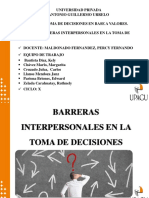 Barreras en La Toma de Decisiones