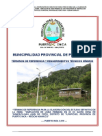 TDR - Estudio Electrificacion Yanayacu 2019