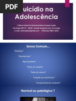 SUICIDIO E ADOLESCÊNCIA 