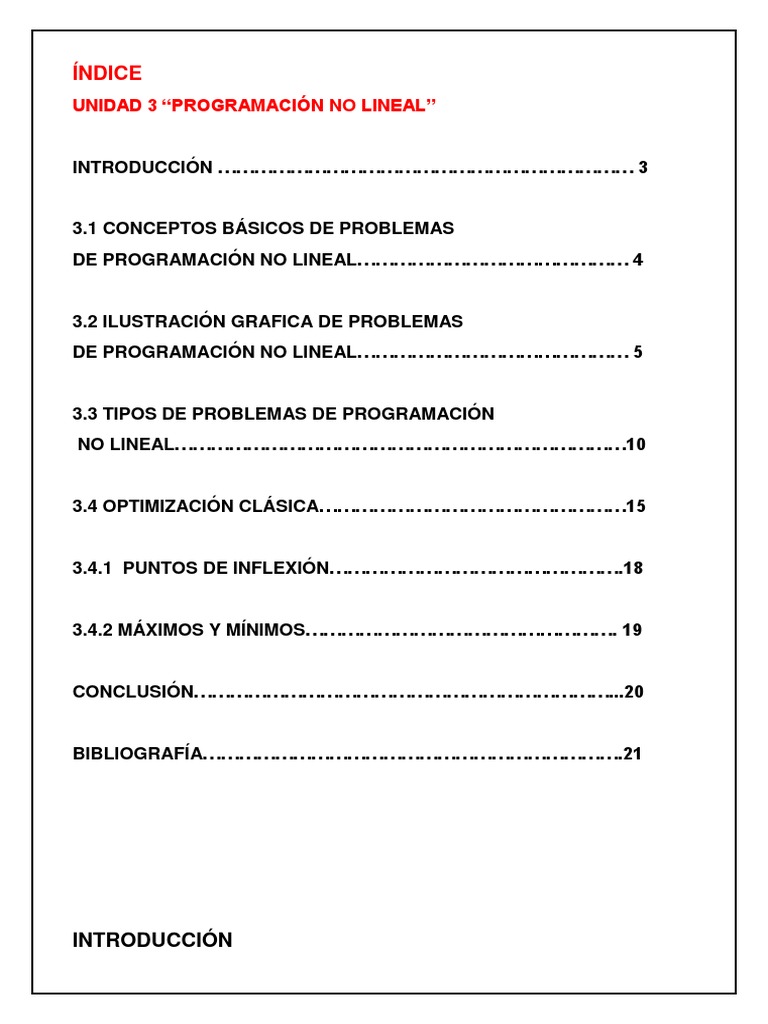 Programación No Lineal | PDF | Programación lineal | Optimización ...