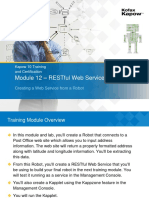 Restful Web Services: Creating A Web Service From A Robot