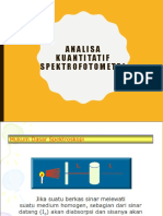 Perhitungan Kuantitatif Spektroskopi